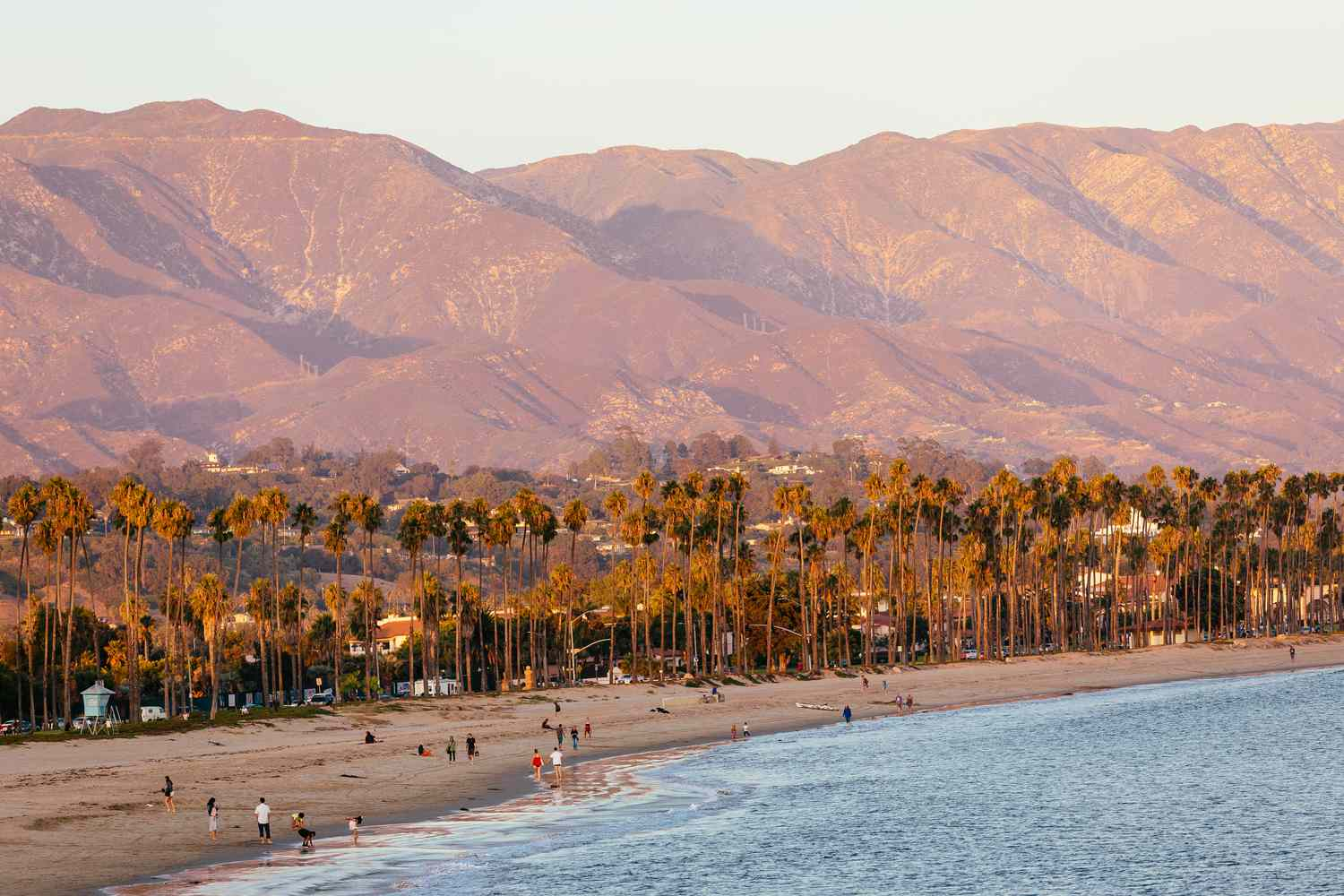 Santa Barbara coastline at golden hour
